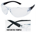 Switchback Clear Lens Safety Glasses w/ Black Frame